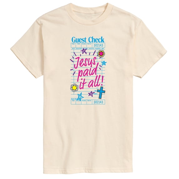 Instant Message - Jesus Paid It All Short Sleeve Graphic T-Shirt