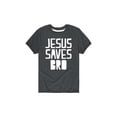 thumbnail image 1 of Instant Message - Jesus Saves Bro  - Youth Short Sleeve Tee, 1 of 5