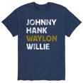 thumbnail image 1 of Instant Message - Johnny Hank Waylon Willie - Men's Short Sleeve Graphic T-shirt, 1 of 5