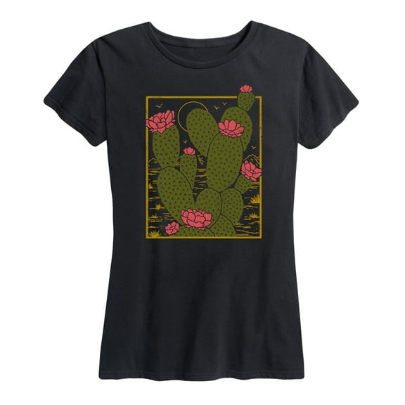 Instant Message - Joshua Tree Cactus - Women's Short Sleeve Graphic T-Shirt