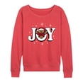 thumbnail image 1 of Instant Message - Joy Teddy Bear - Women's French Terry Long Sleeve Pullover, 1 of 4