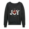 thumbnail image 1 of Instant Message - Joy Teddy Bear - Women's French Terry Long Sleeve Pullover, 1 of 5