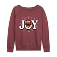 thumbnail image 1 of Instant Message - Joy Teddy Bear - Women's French Terry Long Sleeve Pullover, 1 of 5