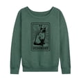 thumbnail image 1 of Instant Message - Judgement Cat Tarot Card - Women's Lightweight French Terry Long Sleeve Shirt, 1 of 6