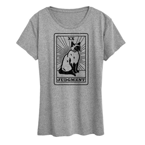 Instant Message - Judgement Cat Tarot Card - Women's Short Sleeve Graphic T-Shirt