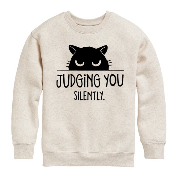 Instant Message - Judging You - Toddler And Youth Crewneck Fleece Sweatshirt
