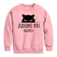 thumbnail image 1 of Instant Message - Judging You - Toddler And Youth Crewneck Fleece Sweatshirt, 1 of 5