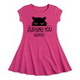 thumbnail image 1 of Instant Message - Judging You - Toddler And Youth Girls Fit And Flare Dress, 1 of 1