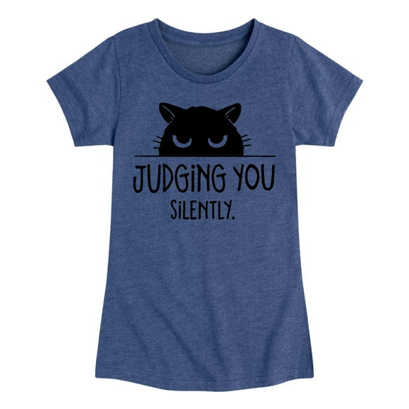 Instant Message - Judging You - Toddler And Youth Girls Short Sleeve Graphic T-Shirt