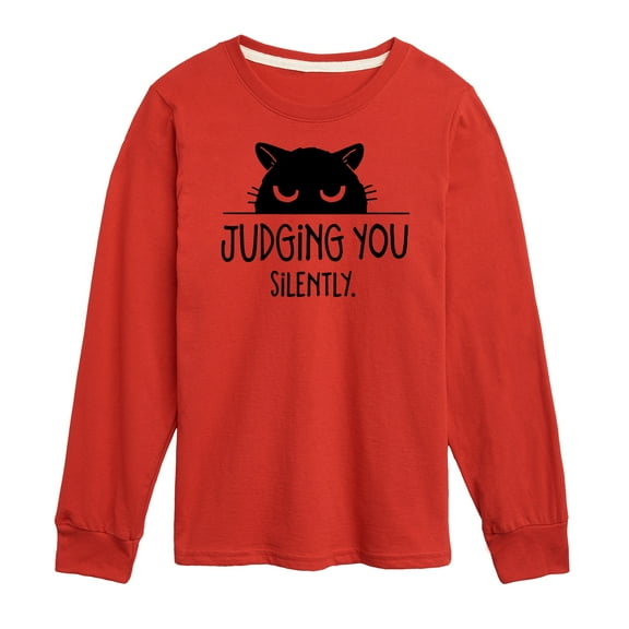 Instant Message - Judging You - Toddler And Youth Long Sleeve Graphic T-Shirt
