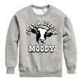 thumbnail image 1 of Instant Message - Just A Little Moody - Toddler & Youth Crewneck Fleece Sweatshirt, 1 of 6