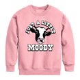 thumbnail image 1 of Instant Message - Just A Little Moody - Toddler & Youth Crewneck Fleece Sweatshirt, 1 of 5