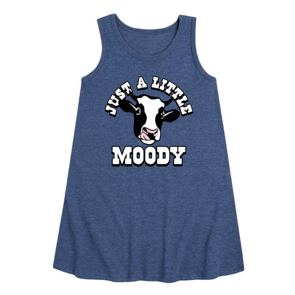 Instant Message - Just A Little Moody - Toddler & Youth Girls A-line Dress