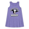 thumbnail image 1 of Instant Message - Just A Little Moody - Toddler & Youth Girls A-line Dress, 1 of 5