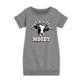 thumbnail image 1 of Instant Message - Just A Little Moody - Toddler & Youth Girls Fleece Dress, 1 of 6