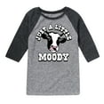 thumbnail image 1 of Instant Message - Just A Little Moody - Toddler & Youth Raglan Graphic T-Shirt, 1 of 5