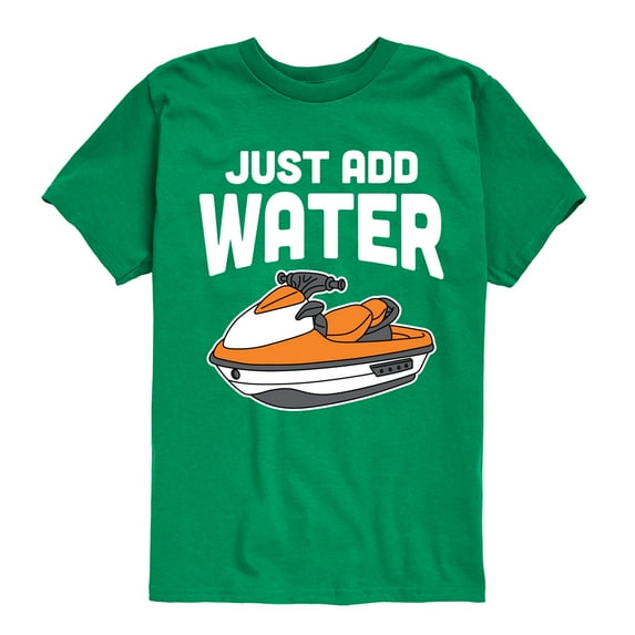 Instant Message - Just Add Water Jet Ski - Toddler & Youth Short Sleeve Graphic T-Shirt