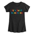 thumbnail image 1 of Instant Message - Just Brainrot -Youth Girls Short Sleeve T-Shirt, 1 of 5