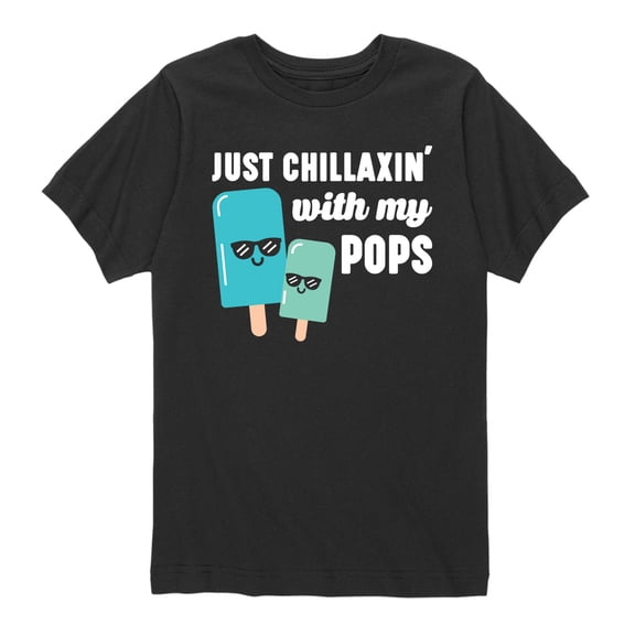 Instant Message - Just Chillaxin' With My Pops - Toddler Short Sleeve Tee