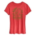 thumbnail image 1 of Instant Message - Just Enjoy The Great Outdoors - Women's Short Sleeve Graphic T-Shirt, 1 of 5