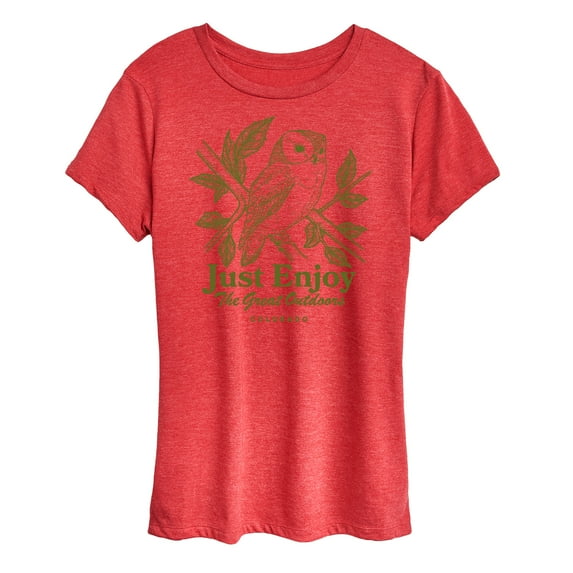 Instant Message - Just Enjoy The Great Outdoors - Women's Short Sleeve Graphic T-Shirt