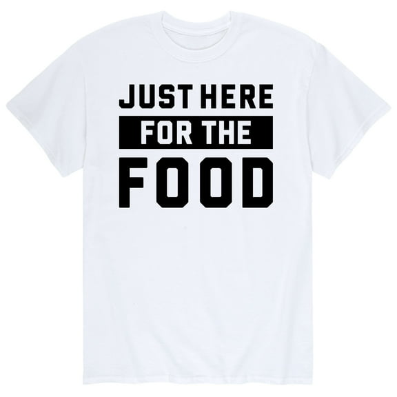 Instant Message - Just Here For The Food - Men's Short Sleeve Graphic T-Shirt