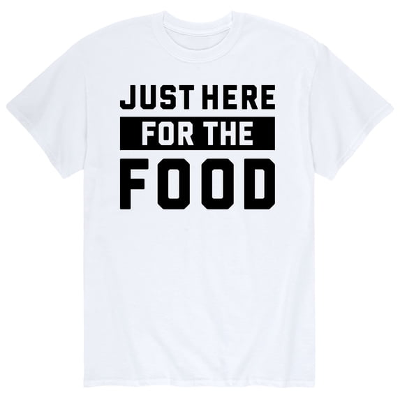 Instant Message - Just Here For The Food Short Sleeve Graphic T-Shirt