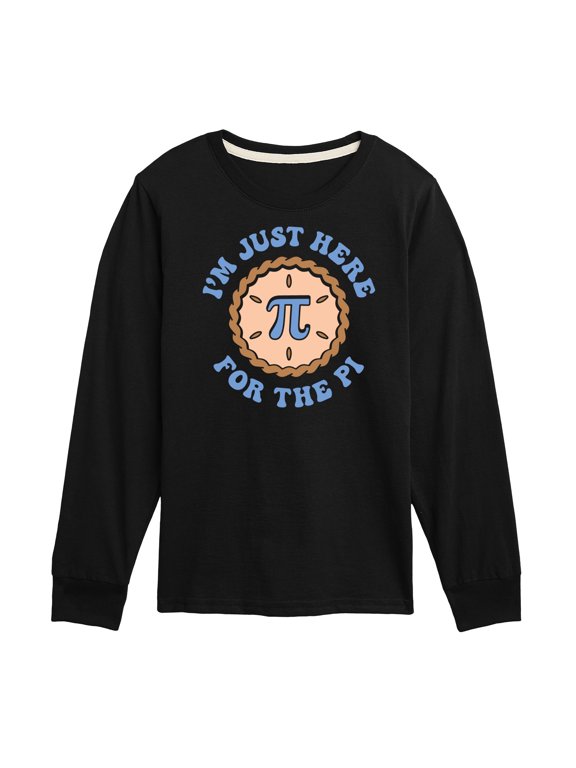 - Just Here For The Pi Boys' Long Sleeve Graphic T-Shirt