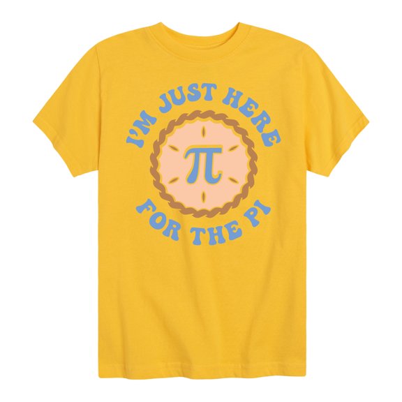 Instant Message - Just Here For The Pi - Toddler And Youth Short Sleeve Graphic T-Shirt