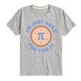 thumbnail image 1 of Instant Message - Just Here For The Pi - Toddler And Youth Short Sleeve Graphic T-Shirt, 1 of 6