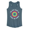 thumbnail image 1 of Instant Message - Just Here To Close My Rings - Women's Racerback Tank Top, 1 of 6