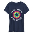 thumbnail image 1 of Instant Message - Just Here To Close My Rings - Women's Short Sleeve Graphic T-Shirt, 1 of 6