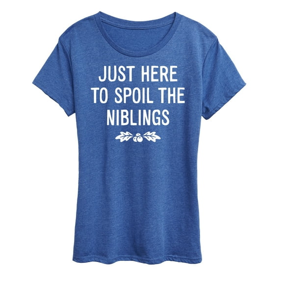 Instant Message - Just Here To Spoil The Niblings Christmas - Women's Short Sleeve Graphic T-Shirt