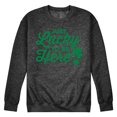 thumbnail image 1 of Instant Message - Just Lucky To Be Here - Men's Crew Neck Fleece Pullover, 1 of 6