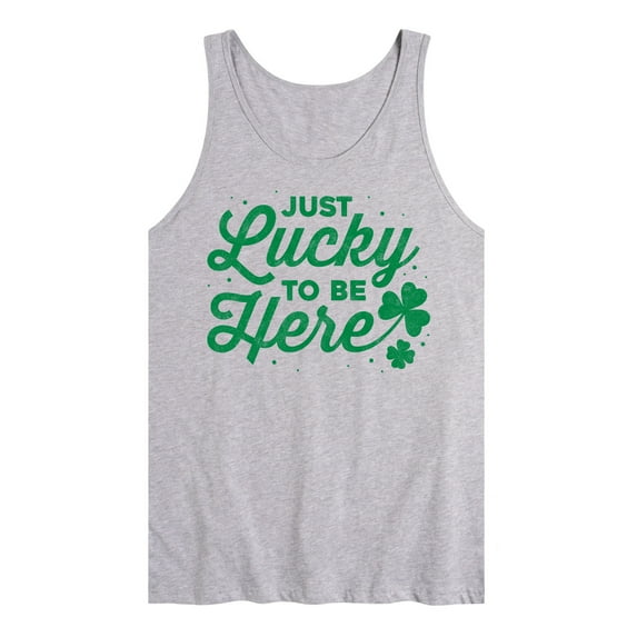 Instant Message - Just Lucky To Be Here - Men's Jersey Tank Top