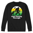 thumbnail image 1 of Instant Message - Just Playing Through - Sasquatch - Men's Crew Neck Fleece Pullover, 1 of 6