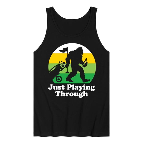 Instant Message - Just Playing Through - Sasquatch - Men's Jersey Tank Top