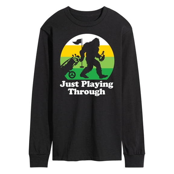 Instant Message - Just Playing Through - Sasquatch - Men's Long Sleeve T-Shirt