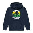 thumbnail image 1 of Instant Message - Just Playing Through - Sasquatch - Men's Pullover Hooded Fleece Sweatshirt, 1 of 4