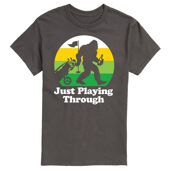 Instant Message - Just Playing Through - Sasquatch - Men's Short Sleeve Graphic T-Shirt