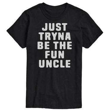 Instant Message - Just Tryna Be The Fun Uncle - Men's Short Sleeve Graphic T-Shirt