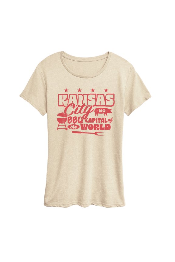 - Kansas City MO BBQ - Women's Short Sleeve Graphic T-Shirt