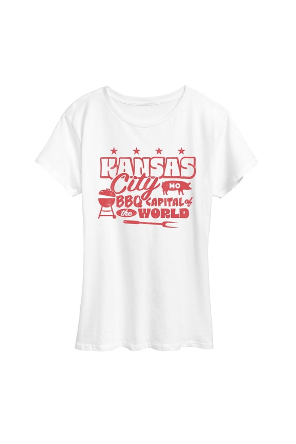 - Kansas City MO BBQ - Women's Short Sleeve Graphic T-Shirt