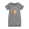thumbnail image 1 of Instant Message - Kawaii - Be Kind to All Kinds - Toddler & Youth Girls Fleece Dress, 1 of 6