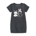 thumbnail image 1 of Instant Message - Kawaii - Bunny's Cat & Cat's Bunny Costumes - Toddler & Youth Girls Fleece Dress, 1 of 1