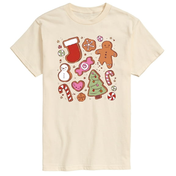 Instant Message - Kawaii Christmas Treats - Men's Short Sleeve Graphic T-Shirt