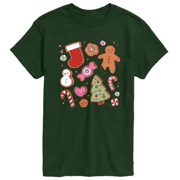 Instant Message - Kawaii Christmas Treats - Men's Short Sleeve Graphic T-Shirt