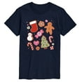 thumbnail image 1 of Instant Message - Kawaii Christmas Treats - Men's Short Sleeve Graphic T-Shirt, 1 of 5