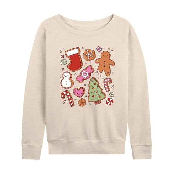 Instant Message - Kawaii Christmas Treats - Women's French Terry Long Sleeve Shirt