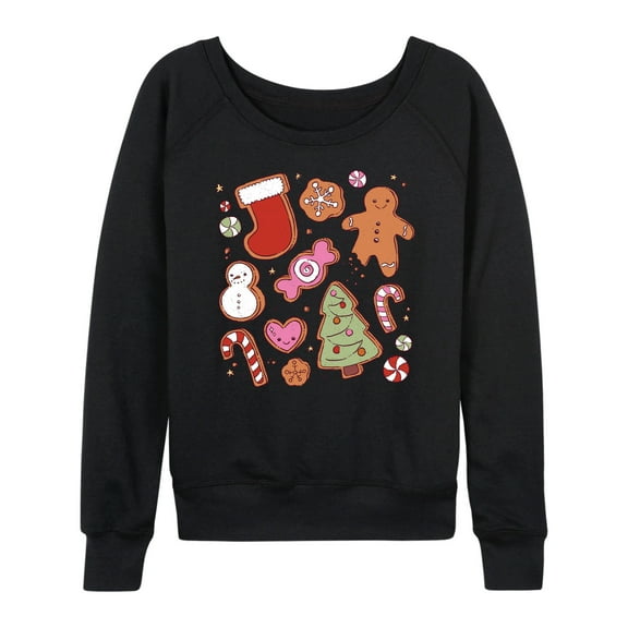 Instant Message - Kawaii Christmas Treats - Women's French Terry Long Sleeve Shirt